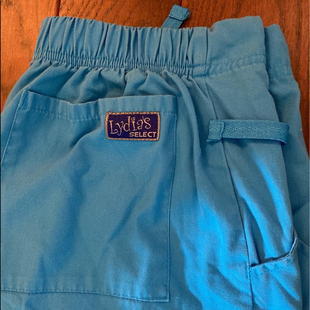 Xs tall scrub pant. Color blue. By Lydia’s select. Tie front.